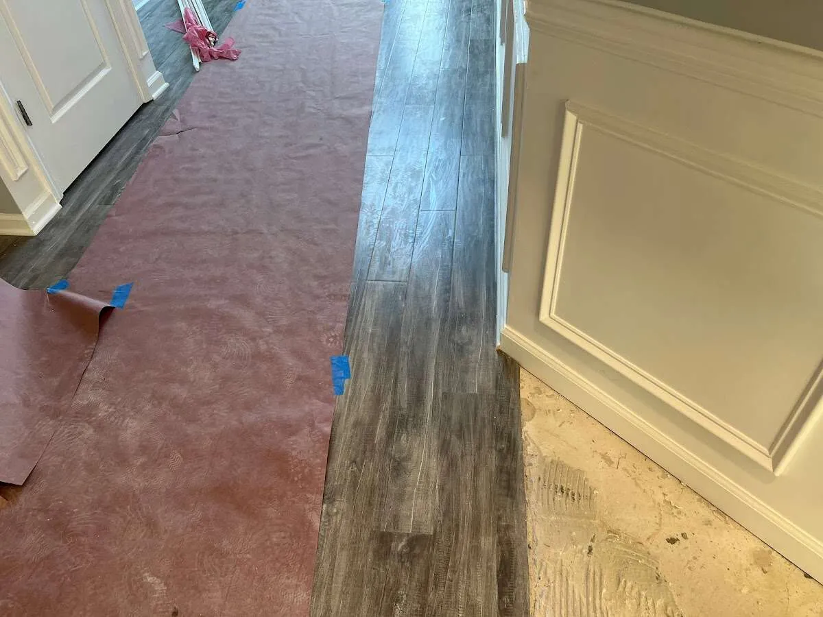 Completed marble shower restoration in Sutton